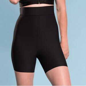 Marena Shape High Waist Mini Shorts Black Size XL